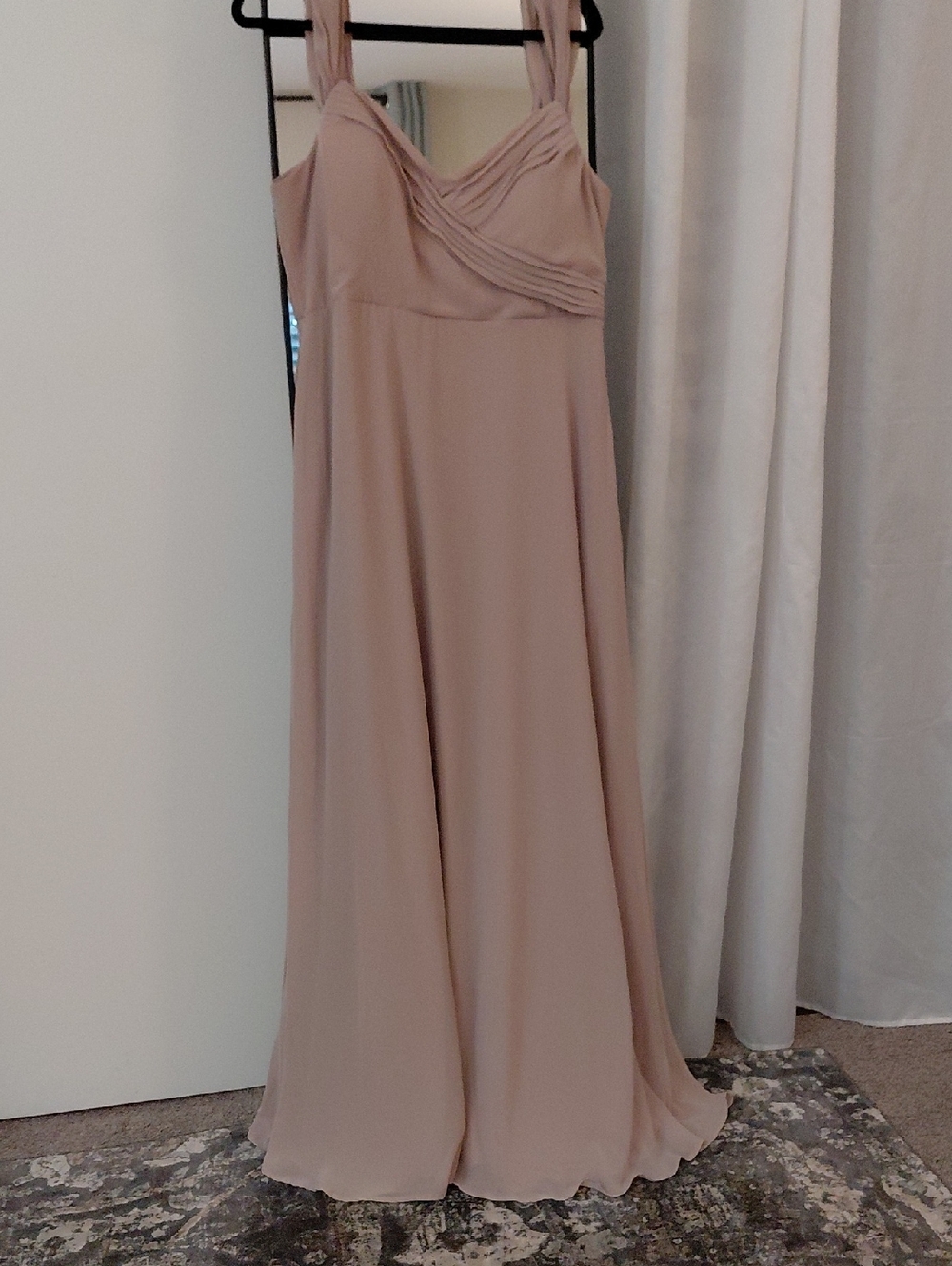 Birdy Grey Dusty Rose Maxi Dress with Twisted Bodice